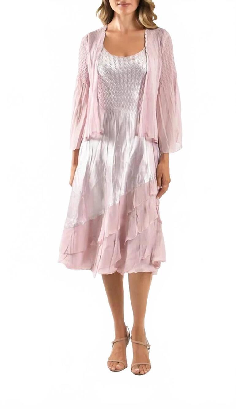 NEW KOMAROV 2-piece set dress in lotus